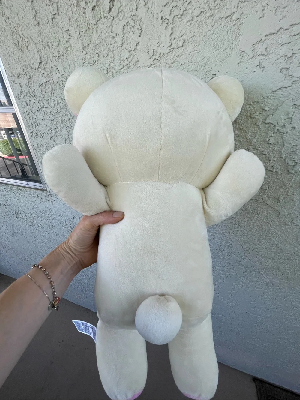 Plush Cream Bear Stuffed Toy - Soft Cuddly Companion